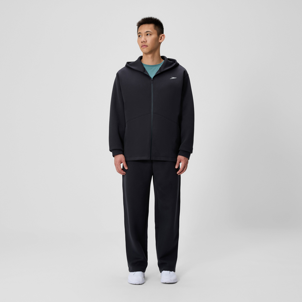 Men's Pro Full Zip Fleece Hoodie Black