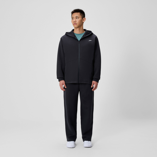 Men's Pro Full Zip Fleece Hoodie Black